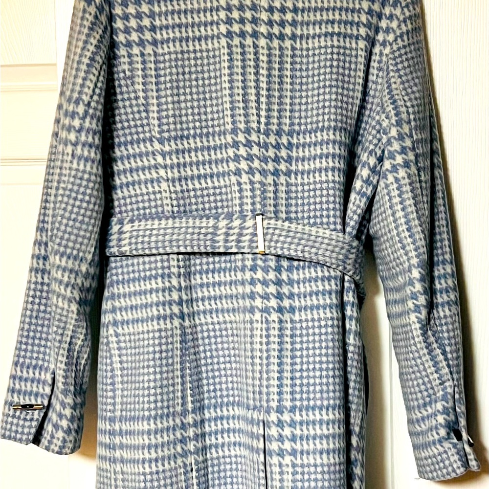 Asymmetrical Calvin Klein Light Blue Coat